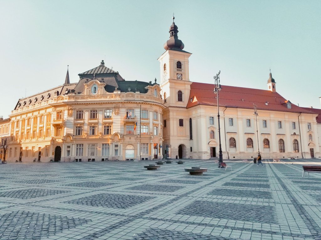 Things to do in Sibiu - see the Holy Trinity Roman Catholic Church in Piata Mare