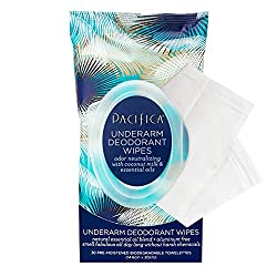 Pack of underarm deodorant wipes for keeping fresh during long-haul flights.