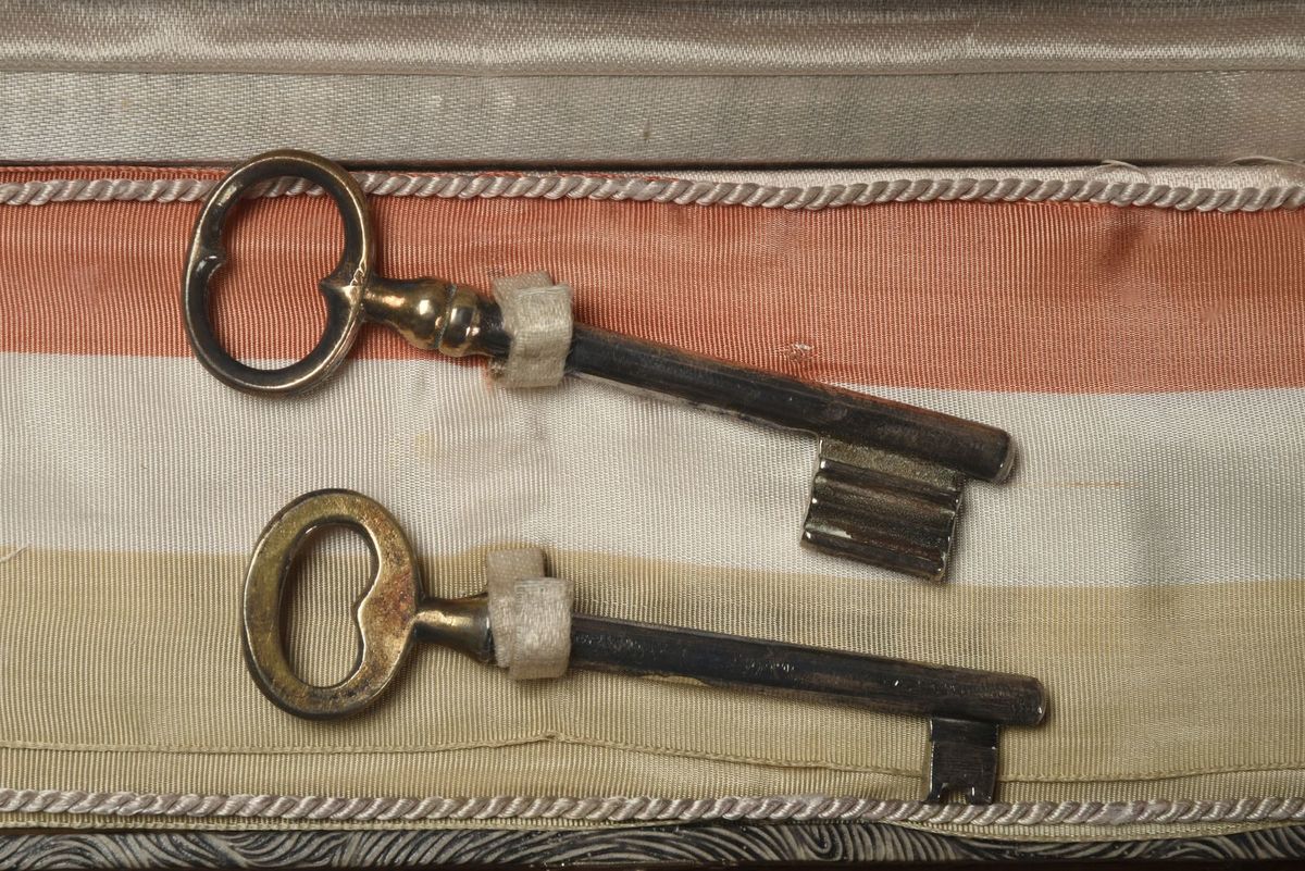 Keys to the city of Reims, keys to the room where Germany signed surrender during WWII