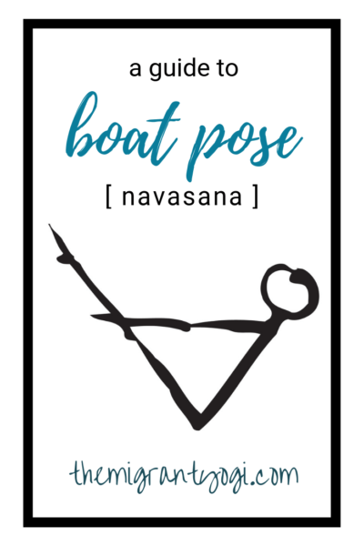 stick figure doing navasana (boat pose in yoga)